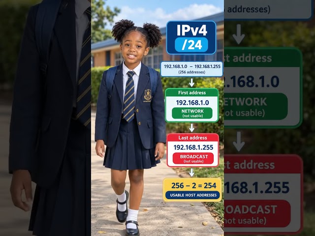 IPv4 Explained Simply: WHY do we loose 2 IP Addresses? #shorts