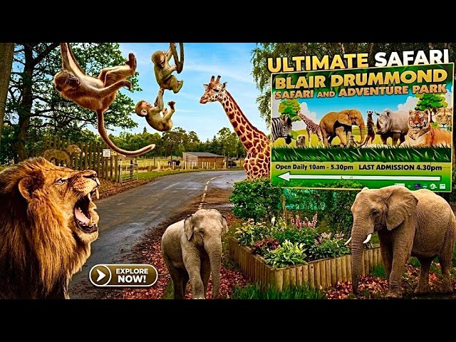 Blair Drummond Safari Park Walkthrough Tour | Ultimate Family Day Out 2026