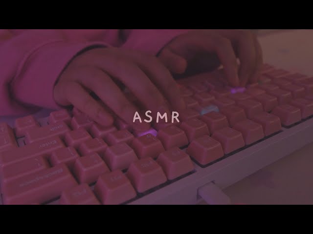[Cozy ASMR] 2h keyboard typing on ceramic keycaps ☁