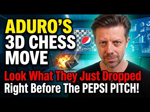 Aduro's 3D Chess Move Look What They Just Dropped Right Before the Pepsi Pitch!