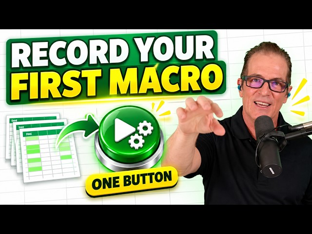 Record Your First Excel Macro | Step-by-Step Beginner Lesson
