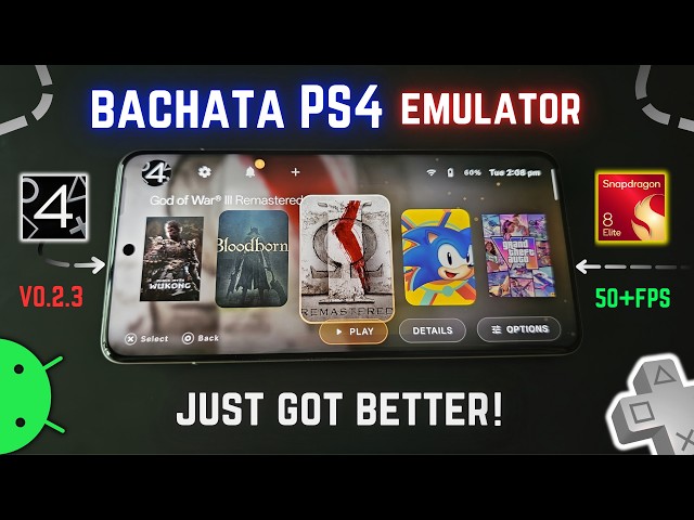New Bachata S4 v0.2.3 PS4 Emulator UPDATE On Android Setup! - God of War 3 Remastered Runs at 60FPS?