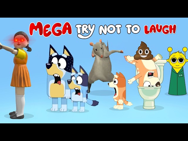 BLUEY MEGA TRY NOT TO LAUGH (UNRIZZONABLY FUNNY🙃)