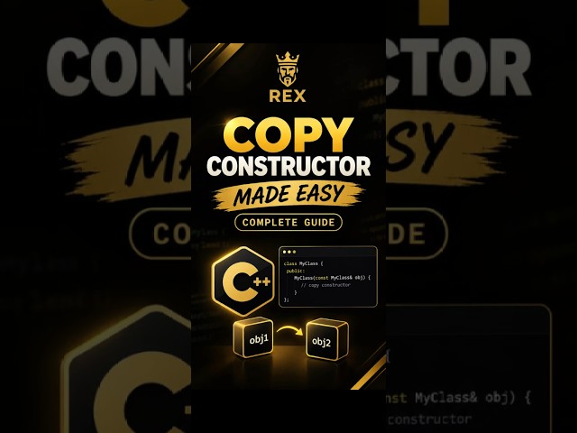 Copy Constructor Made Easy | Complete Guide ||Rex || #cpp #python #gamedeveloper