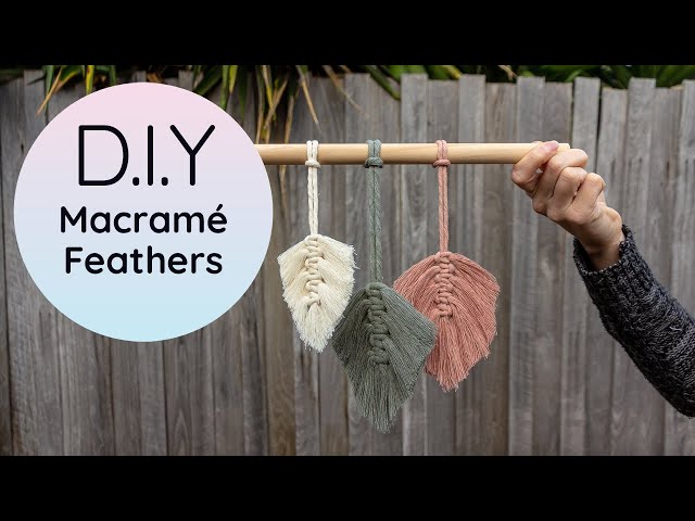 Macrame Feathers | Macrame Leaf | Beginner Tutorial