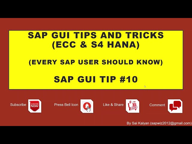 SAP Tips and Tricks: How to Display User Profile in SAP?