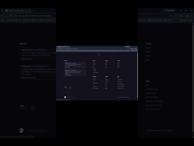 I Built a Responsive Footer Using HTML, CSS & Tailwind CSS 🚀 | Frontend Project