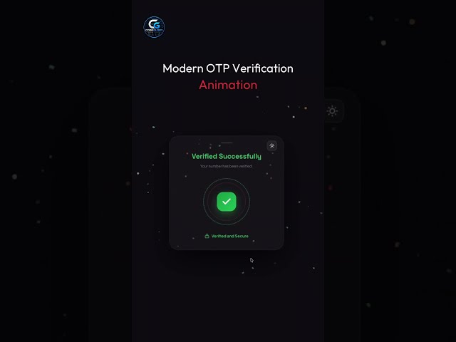 🔐 OTP Verification Animation | Smooth Input UI with HTML & CSS #css #html #webdevelopment #shorts