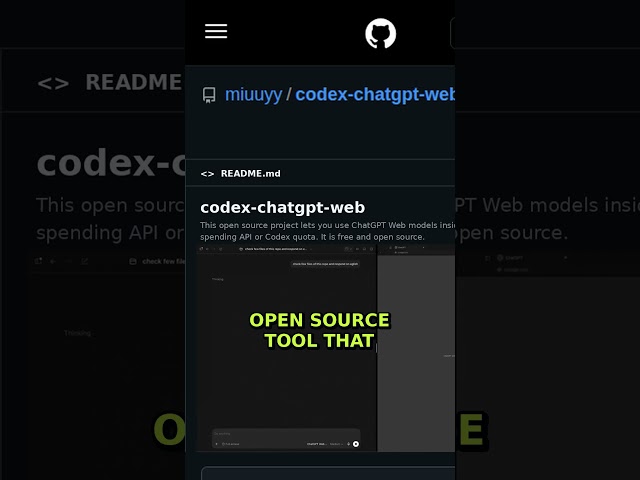Run ChatGPT Web Inside Codex for Free