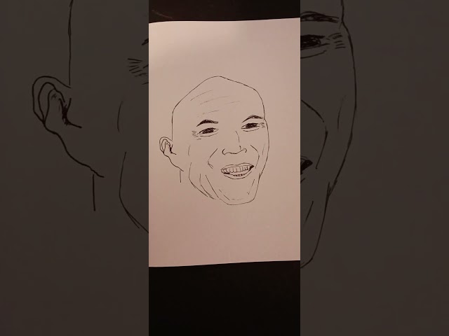 Trying To Draw Charles Barkley! #charlesbarkley #famousfaces #celebritydrawing