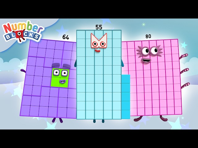 Land of the Giants! - Big Numbers for Big kids | Learn to Count | Number Cartoon | Numberblocks