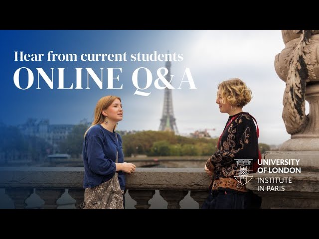 Online Q&A with Current Students - Institute in Paris