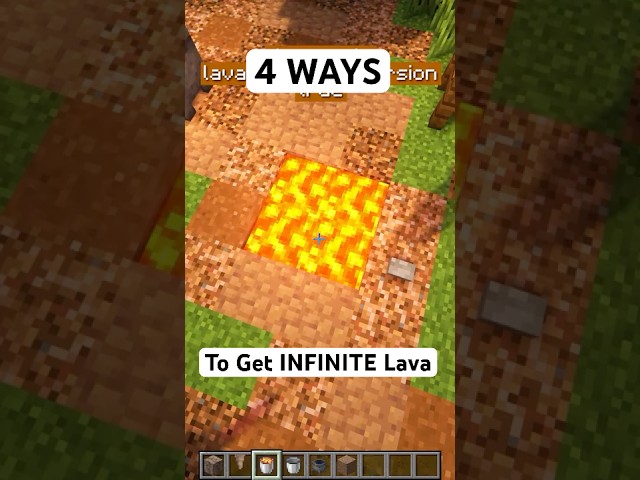 The 4 Ways to Get INFINITE Lava in Minecraft!
