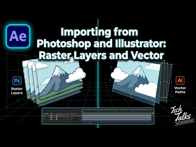 Import Photoshop & Illustrator Files into After Effects | PSD, AI & Layers | ACP Exam Prep