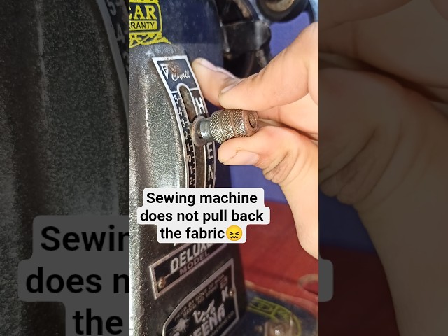 Sewing Machine Does Not Pull Back Fabric #tips and tricks ✅ #sewingtutorial #sewingthread
