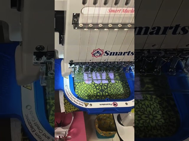 Embroidering a Mug Rug #embroidery #smartstitch