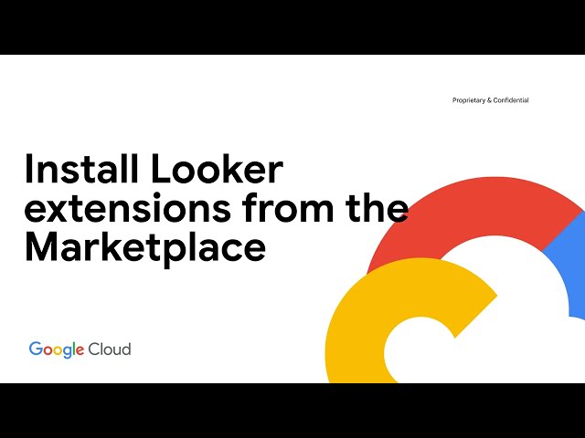 Install Looker extensions from the Marketplace