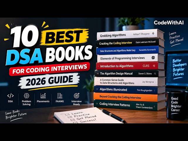 10 Best DSA Books for Coding Interviews in 2026 | Which One Should You Choose?