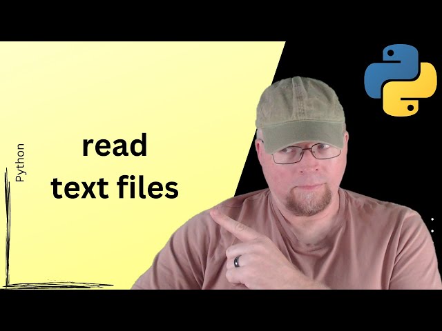 🐍 Python Tutorial #24: Reading text files