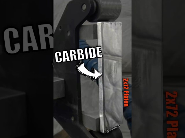 This 2x72 Carbide Platen Won’t Ever Dish Out