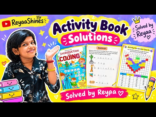 Coding & Coordinate Grid Activity Book Solutions Solved by Reyaa | reyaashines  #CodingForKids