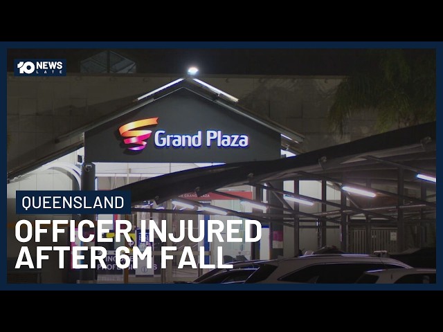 Police Officer Injured After Falling Six Metres During Pursuit In Queensland | 10’s Late News