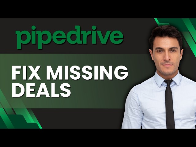 How to Fix Missing Deals in a Pipedrive Pipeline | Easy Guide 2026