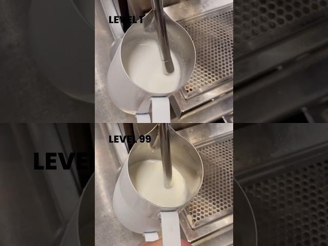 Latte Art Tutorial: Steam Wand Placement #shorts #latteart #tutorial #tips