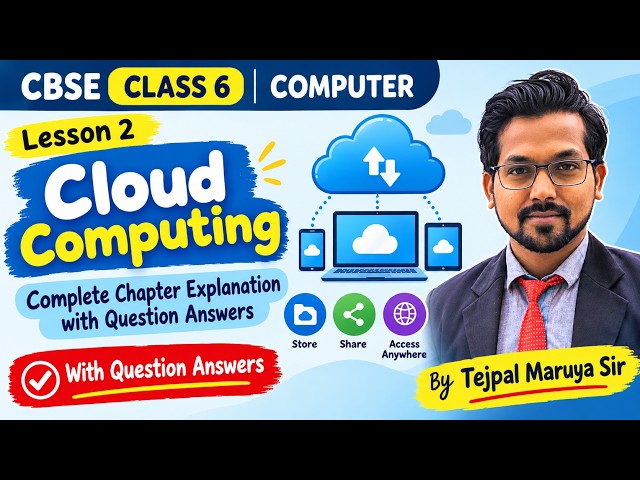 CBSE Class 6 Computer Lesson 2 Cloud Computing | Complete Chapter Explanation + All Question Answers