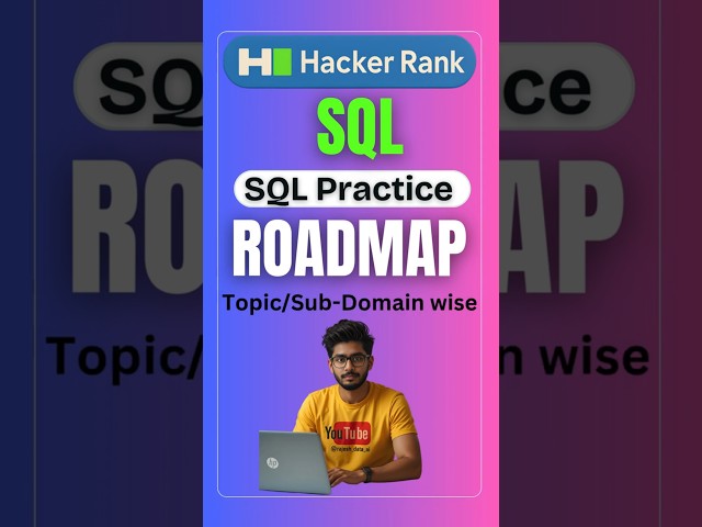 SQL Roadmap | SQL | Hackerrank sql questions | sql tutorial | sql full course | sql tutorial