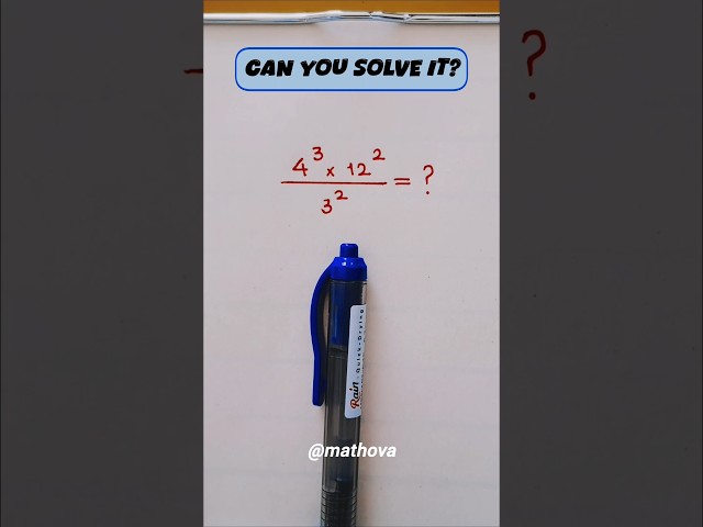 Use Exponent Rules! 🔥 #shorts #shortsfeed #math #maths #exponents