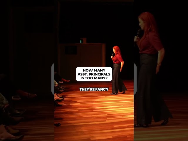 How many assistant principals is too many? #standupcomedy #crowdwork #teacher