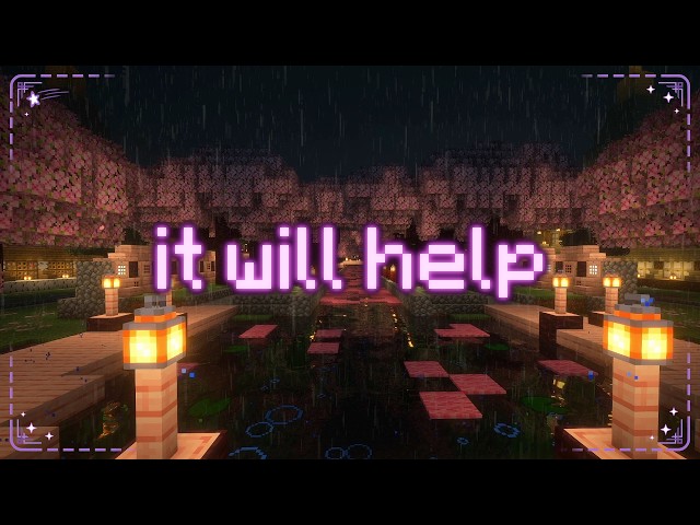 slow down, the night is waiting for you… (minecraft music & ambience)