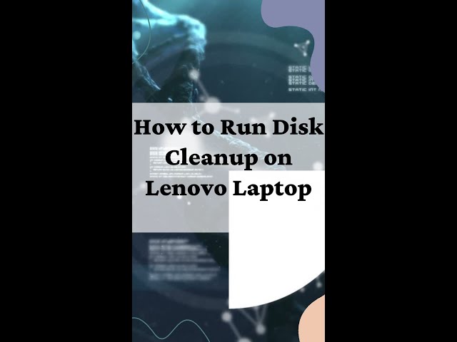 How to Run Disk Cleanup on Lenovo Laptop #shorts