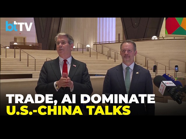 U.S., China Hold ‘Successful’ Trade And AI Talks Ahead Of Trump-Xi Summit