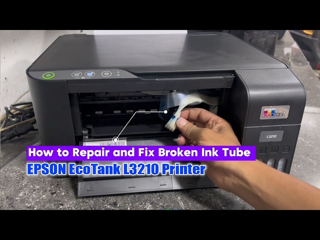 EPSON EcoTank L3210 Printer | Broken Ink Tube Problem | Repair and Fixed!