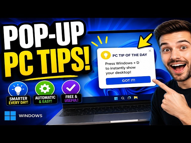How to Automate Computer Tips Pop-up on Windows