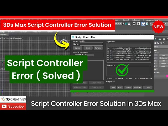 Fix 3Ds Max Script Controller Error (Solution)