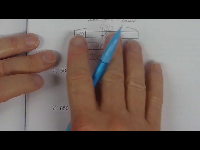 Math Module 5, Lesson 6, homework