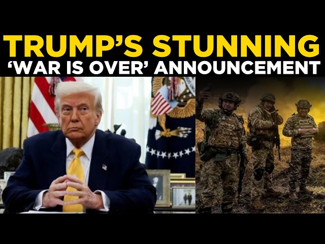 TRUMP LIVE: Trump Says “The War Is Completely Over” | Breaking News & Latest Update | WORLD NEWS