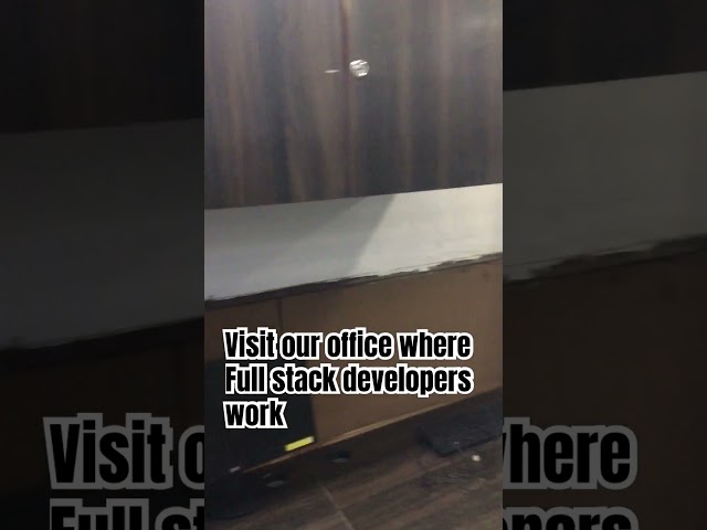 Visit my office | where full stack developers work.