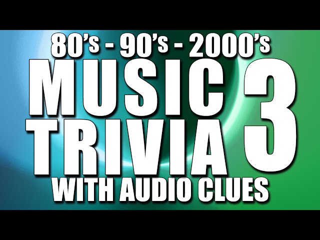 Music Trivia with Audio Clues 80s, 90s & 2000s Song Quiz Def Leppard, The Script, Fuel, Owl City