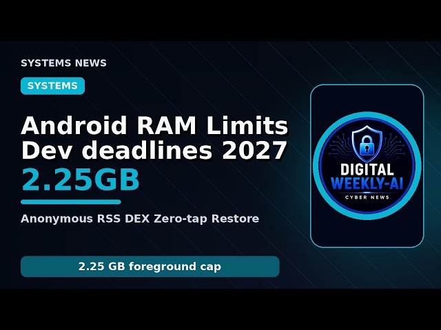 Google forces Android apps to hit strict RAM limits — dates, caps, and what to do