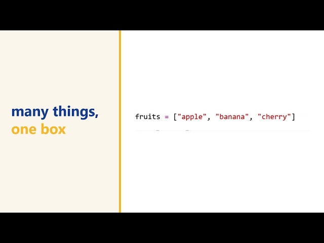 What is a Python list? Turning separate variables into one list