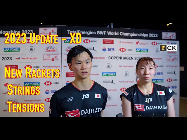2023 Update - Mixed Doubles Pro Badminton Players' Rackets, Strings & Tensions