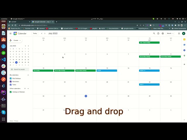 Fullcalendar |  Events Managements | Google Calendar Api | Demo Videos