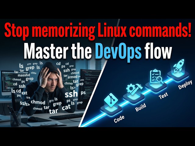 Stop Memorizing Linux Commands! Learn The Real DevOps Flow (2026) devops with shajeel