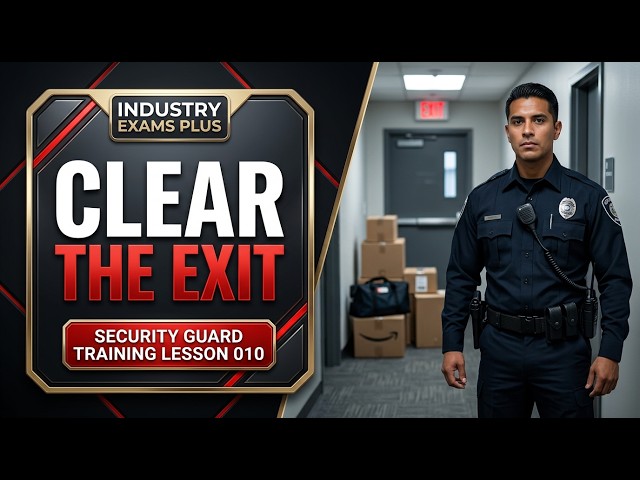 Clear the Exit Before It Becomes an Emergency | Security Guard Training Lesson #10
