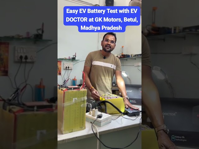 Raw video of EV Battery Testing and Diagnostics with EV DOCTOR #electricvehicles #batteries #testing