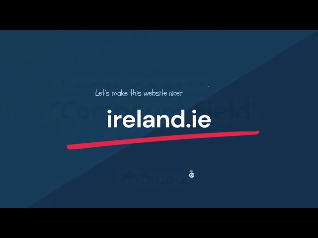 Let's make this website nicer: ireland.ie